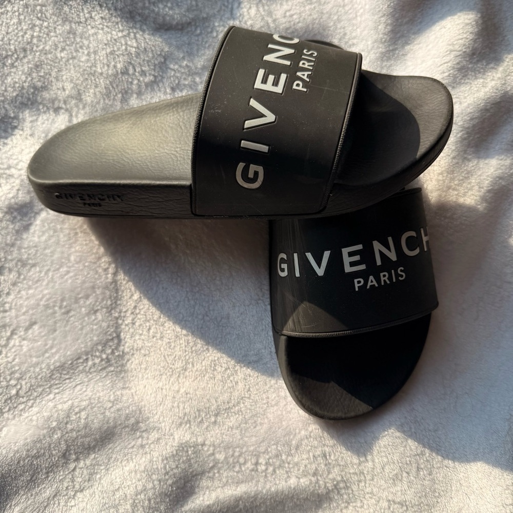 Givenchy Black Slide Sandals